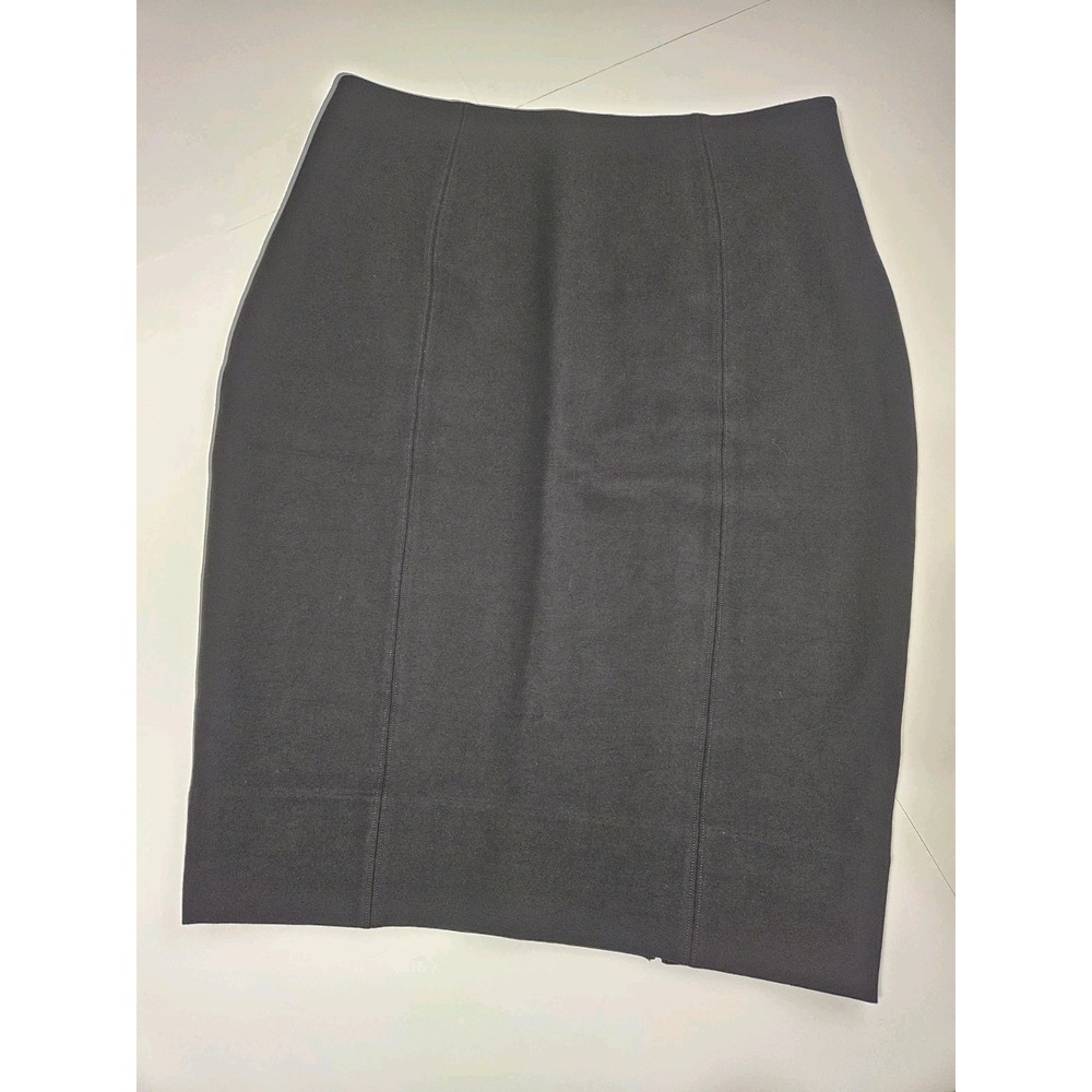 Spanx The Perfect Black Pencil Skirt Ponte Knit High Rise Pull On Size XLarge